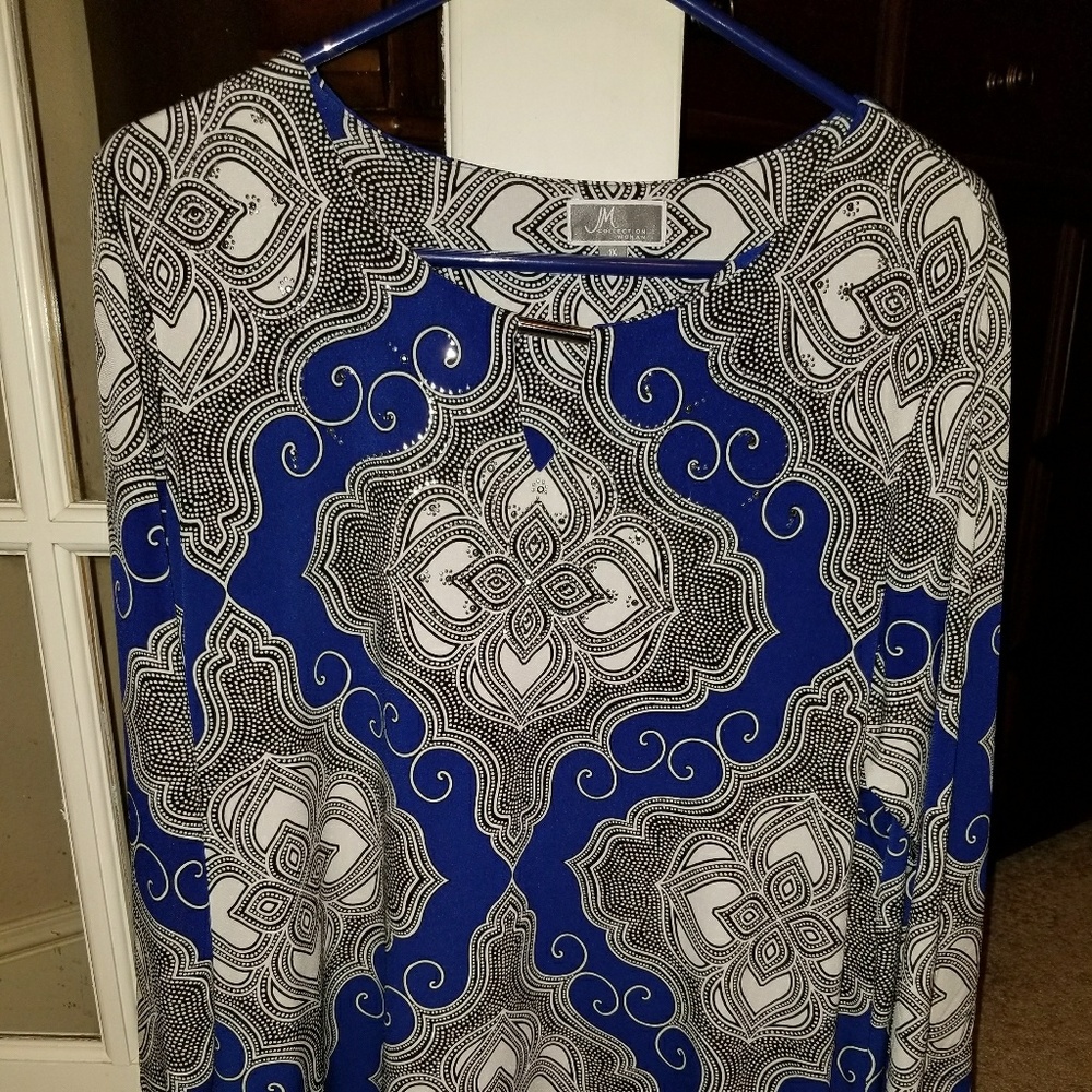 Blue dressy top
